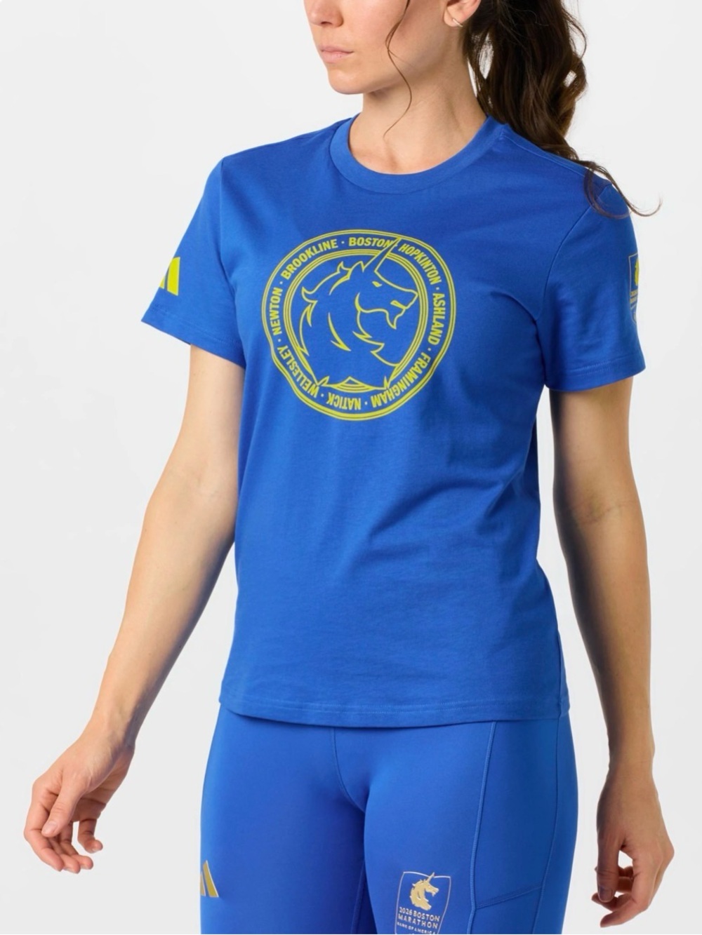 adidas Women's Boston Marathon 2026 Logo Short Sleeve